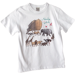 Two by Two Noah's Ark Kids and Toddler T-Shirt