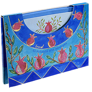 Note Cards by Israeli artist Yair Emanuel featuring Pomegranates.