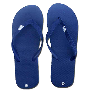 Blue flip flops with the flag of Israel