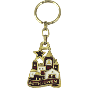 Pewter Bethlehem Keychain