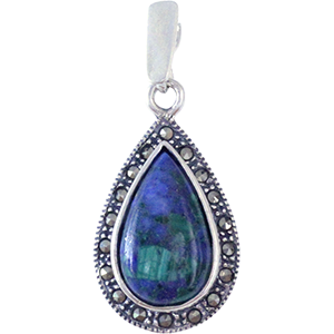 Tear Drop Eilat Stone Pendant.