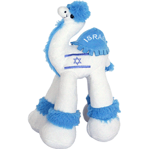 Israel Flag Plush Camel