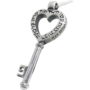 Nobel Woman Proverbs 31:29 Key Silver Necklace