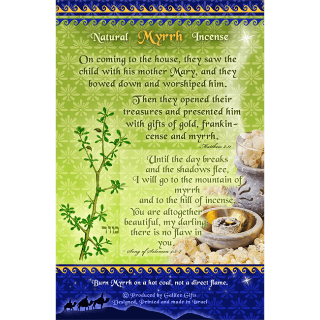 Natural Myrrh Biblical Incense