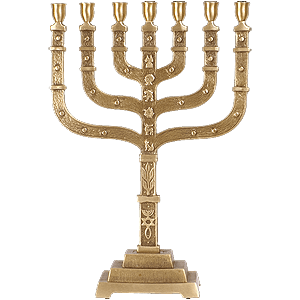 Grafted In Brass Menorah