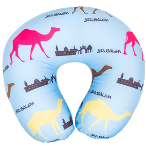 Blue Jerusalem Travel Neck Pillow