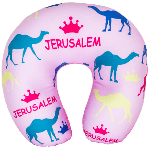 Pink Jerusalem Princess Travel Neck Pillow