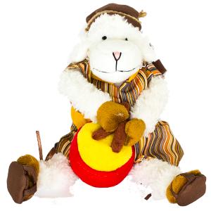 Delightful Drummer Sheep Plush Toy