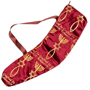 Grafted In Burgundy Shofar Bag, Short