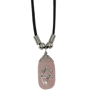 Rose Quartz Star of David Necklace