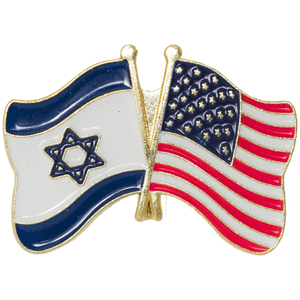 USA-Israel Flag Lapel Pin