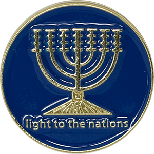 Menorah Light Lapel Pin