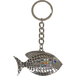 Hoshen Stone Fish Keychain