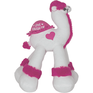 Pink Love Jerusalem Plush Toy Camel