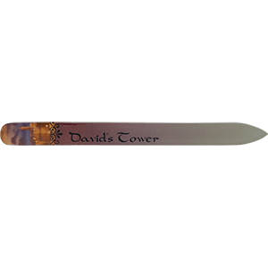 David's Tower Crystal Glass Nail File