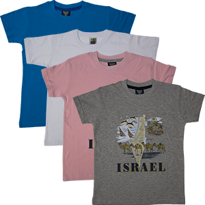 Kinder T-Shirt mit Israel Landkarte