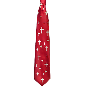 Burgundy Cross Neck Tie