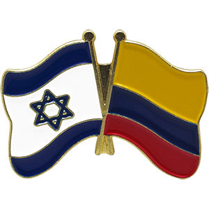 Columbia-Israel Lapel Pin