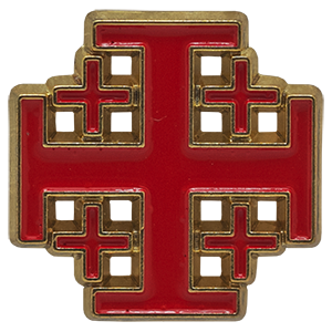 Jerusalem Cross Pin