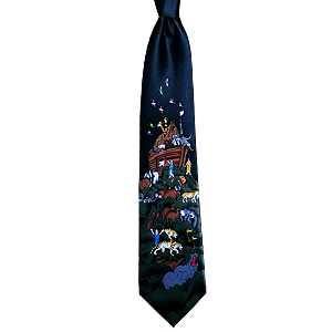 Black Noah´s Ark Neck Tie