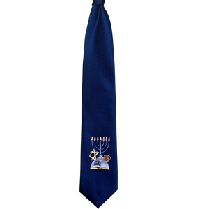 Blue JesusBoat Logo Neck Tie