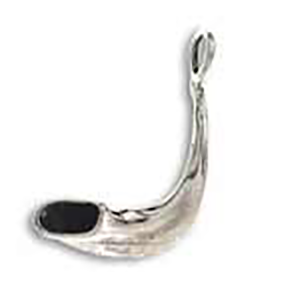 Sterling Silver Shofar Pendant