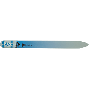 Israel Map Crystal Glass Nail File