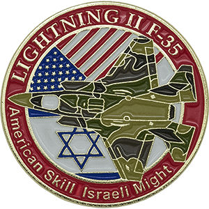 Israel/USA Lightning F-35 Pin