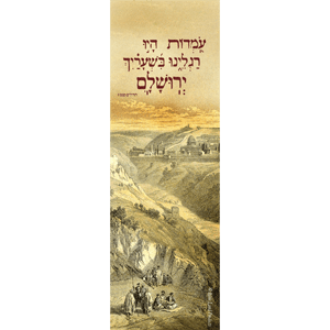 Hebrew Jerusalem from Mt. of Olives David Roberts Bookmark