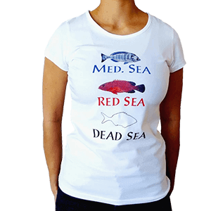 Med Sea, Red Sea, Dead Sea Women's T-Shirt