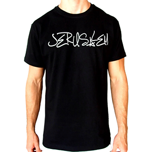 Jerusalem in Handschrift T-Shirt