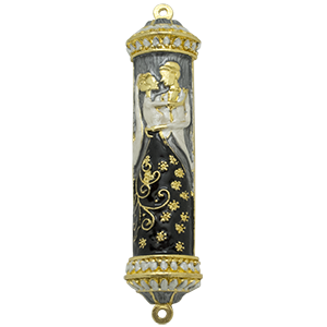 Enameled Wedding Mezuzah