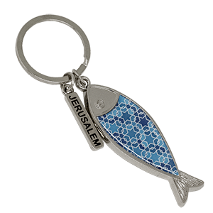 Blue St. Peter Fish Keychain