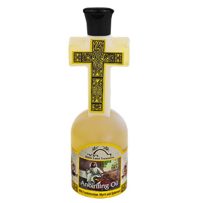 Anointing Oil in a Cross Bottle